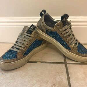 P448 Blue Sparkly sneakers, Women’s 38